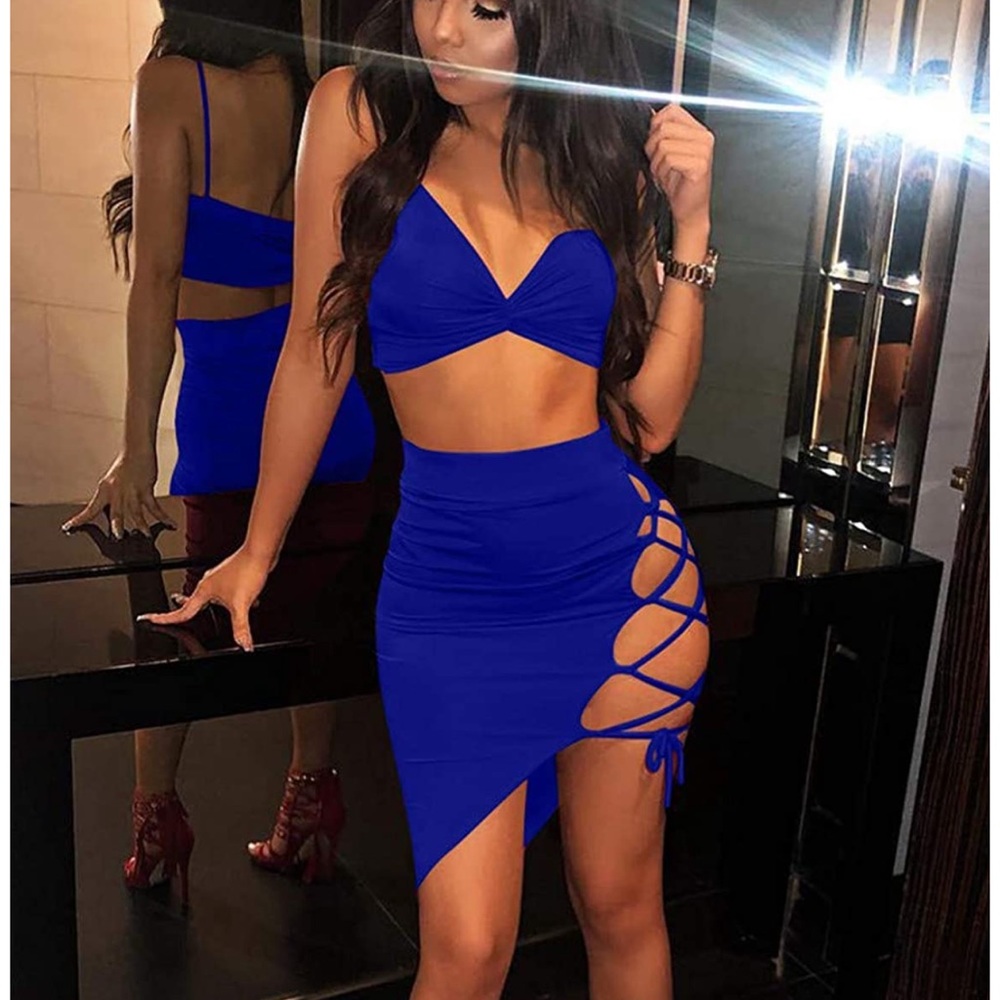 Super hot blue two piece set!